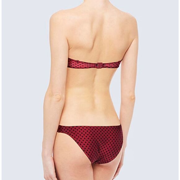 Zimmermann Juno Tie Bandeau Top in Red/
Black Dot 0/XS $231 NWT - Picture 12 of 12